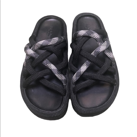 RAG & BONE KRIS ESPADRILLE SLIDE SANDALS - Picture 1 of 5